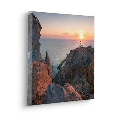 Afbeelding van Komar artprint op linnen Keilrahmenbild Lighthouse Größe 40 x cm 40x40 (breedte hoogte), spieraam (1 stuk)