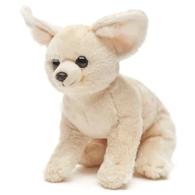 Afbeelding van Uni Toys Woestijnvos Baby, Fennek 18 cm (hoogte) pluche vos, wild dier dier, knuffeldier