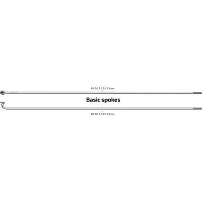 Afbeelding van Sapim Spaken 248 14 Leader ø2.00 mm FG 2,3 RVS (100 stuks)