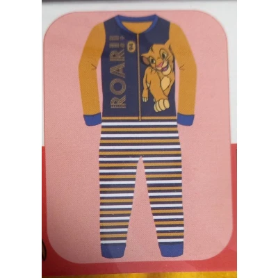 Afbeelding van Lion King onesie pyjama fleece maat 116/128 6/8 jaar