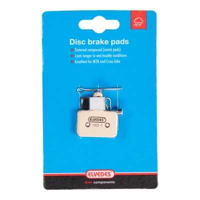 Afbeelding van Elvedes Schijfremblokjes Shimano 525 gesinterd BikeTotaal.nl Blauw