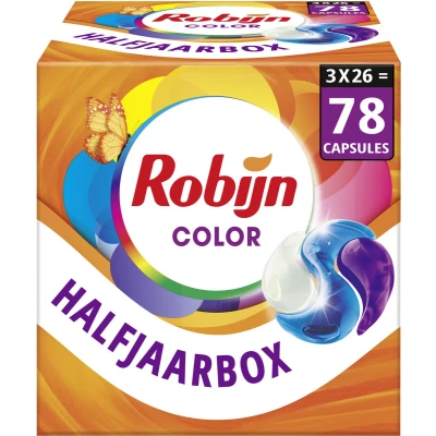 Afbeelding van Robijn Classics Color 3 in 1 wascapsules x 26 wasbeurten voordeelverpakking 78