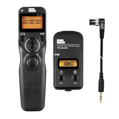 Afbeelding van Pixel Draadloos Timer Afstandsbediening TW283 DC0 Compatibel met Nikon D3 D4s D5 D6 D800 D850 D800E D810 D810A D700 D500 D300 D200 F6 F100 F5 F90X F90 N90s D1X D2H D3X MC30 MC 36A Afstandsbedieningen