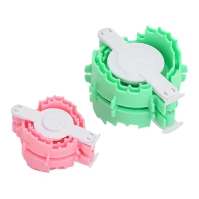 Afbeelding van Raxove Pompom Maker Hartvorm Fluff Ball Weaving Tool Haak Maker, 2 stuks Draagbare Multifunctionele Handgemaakte Wollen Breien Craft Set voor Accessoires