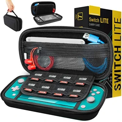 Afbeelding van Orzly draagtas compatibel met Nintendo Switch opbergtas / harde schaal case/cover/hoes/beschermhoes voor gebruik de console &amp; accessoires in zwart