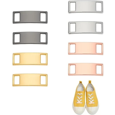 Afbeelding van Allecto Premium Rechthoekige Schoenveter Decoratie Charms Naamplaat Woorden Sneaker Charm