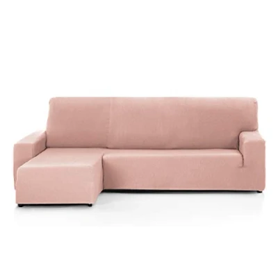 Afbeelding van Martina Home Tunez hoes voor chaise longue, polyester, zalm, Brazo izquierdo Corto