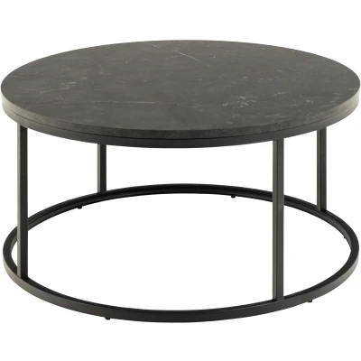 Afbeelding van Salontafel Gedser met bruin marmer print