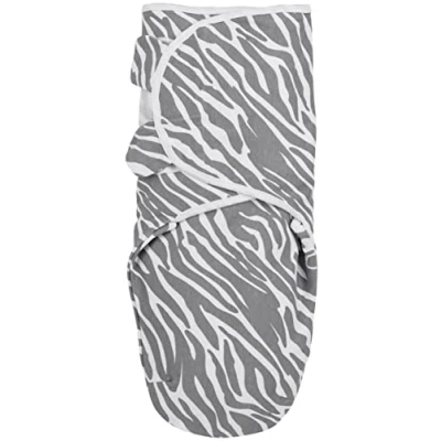 Afbeelding van Meyco Baby Zebra inbakerdoek, eerste uitrusting voor pasgeborenen (inbakerdoek baby&#039;s vanaf 0 3 maanden, zacht slaapcomfort, 100% katoen, ademend, slaaphulp), grijs