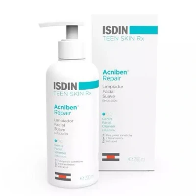 Afbeelding van Isdin Vloeibaar Acniben Repair Reinigende Emulsie 180ml