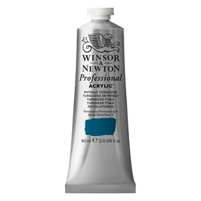 Afbeelding van Winsor &amp; Newton 2320526 Professionele acrylverf, hoge dekking, kunstenaarskwaliteit, lichtecht 60ml Tube, Phthalo Turquoise