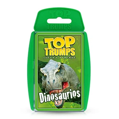 Afbeelding van Top Trumps Kaarten dinosaurus, Spaanse kaarten, kaartspellen voor volwassenen, kinderen, Trivia vanaf 6 jaar, 2+ spelers