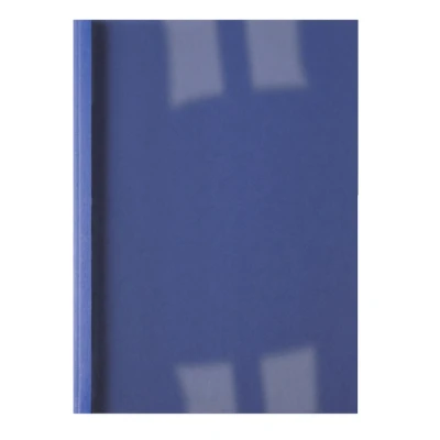 Afbeelding van Thermische omslag GBC A4 1.5mm linnen donkerblauw 100stuks