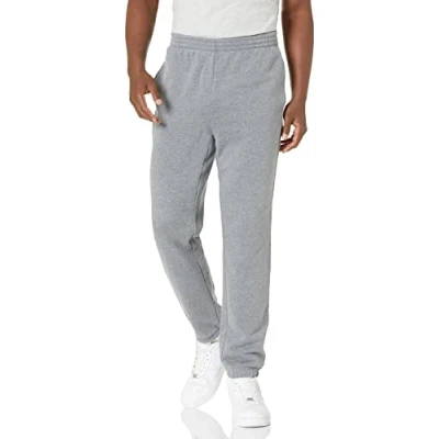 Afbeelding van Amazon Essentials Men&#039;s Fleece joggingbroek met gesloten manchetten (verkrijgbaar in grote en lange maten), Heidegrijs, S