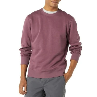 Afbeelding van Amazon Essentials Men&#039;s Fleecetrui met ronde hals (verkrijgbaar in grote en lange maten), Paars, L