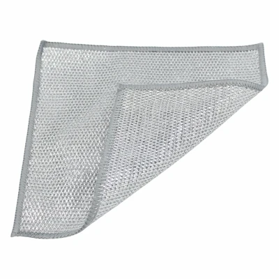 Afbeelding van Draad Afwasdoek Grijs 2 laags 10 stuks 20x20 cm Sterk, Schuimend &amp; Herbruikbaar