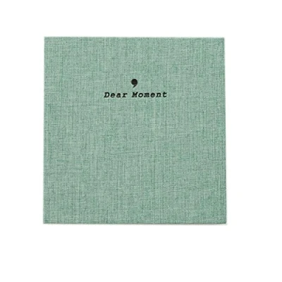 Afbeelding van JXE Normcore Style Ramie Katoen Stof Fotoboek Album Naam Kaarthouder Voor Fujifilm Instax Breed 300/210 Instant 5 Inch Films (50 Zakken) Groen
