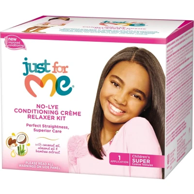 Afbeelding van Just For Me No Lye Conditioning Relaxer kit Super