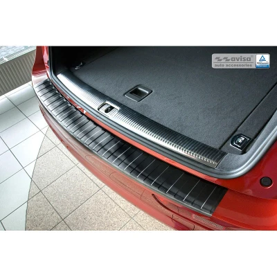 Afbeelding van Avisa Zwart RVS Achterbumperprotector passend voor Audi Q5 2008 2012 &amp; &#039;Ribs&#039;