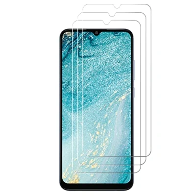 Afbeelding van J&amp;D Compatibel voor Samsung Galaxy A04/Galaxy A04s Screenprotector, 3 Pack Gehard Glas Niet Volledige Dekking Clear Ballistisch Schermbeschermer Screen Protector
