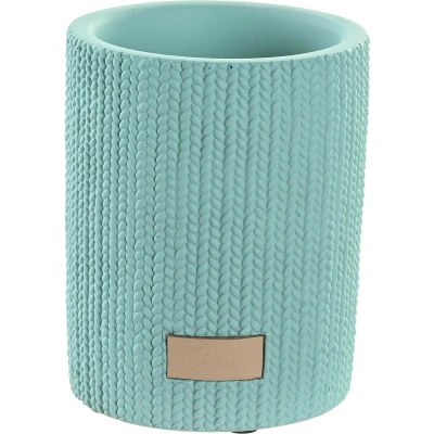 Afbeelding van Badkamer tandenborstelhouder / drinkbeker keramiek mintgroen 8 x 10 cm Tandenborstelhouders