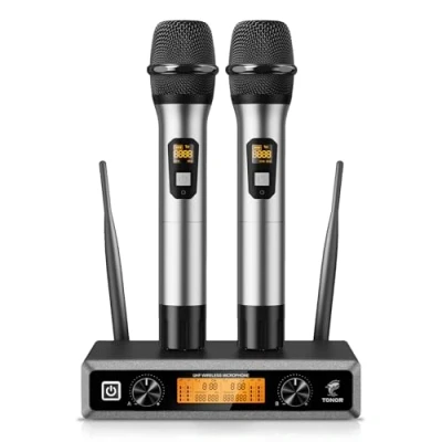 Afbeelding van TONOR TW820 Dubbel UHF Draadloos Microfoonsysteem