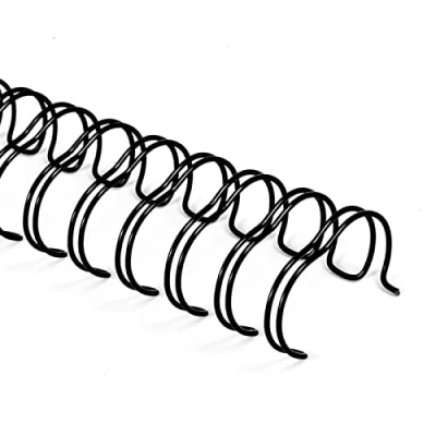 Afbeelding van Rayson Draadbindende stekels, 34 lussen, 25 vellen, 6,4 mm, A4, 3:1 blad, zwart, 100 stuks