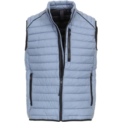 Afbeelding van Casa Moda Bodywarmer Lichtblauw maat 3XL Heren met Regular fit Pasvorm Suitable Herenkleding
