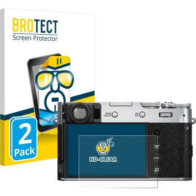 Afbeelding van BROTECT Screenprotector voor Fujifilm X100V Folie Beschermfolie transparant (2 Stuks)