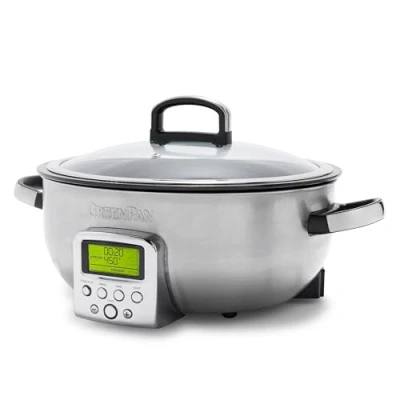 Afbeelding van GreenPan Omnicooker 5.7 liter RVS Keramische anti baklaag