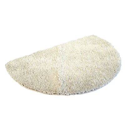 Afbeelding van Mesana J 10005/30 zilveren douchemat, microvezel, 50x80 cm halfrond