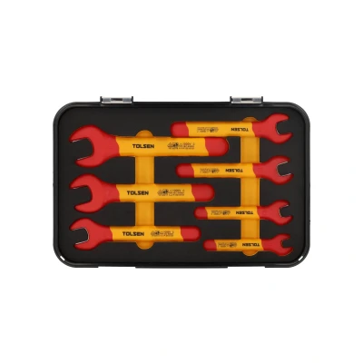 Afbeelding van Tolsen Gereedschapset VDE Premium 7 delig Steeksleutelset Metrisch 8, 10, 12, 13, 14, 17 &amp; 19 mm