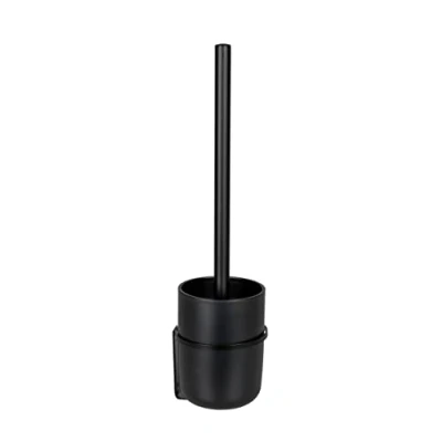 Afbeelding van WENKO Toiletset Turbo Loc® Carpino zwart, bevestigen zonder boren