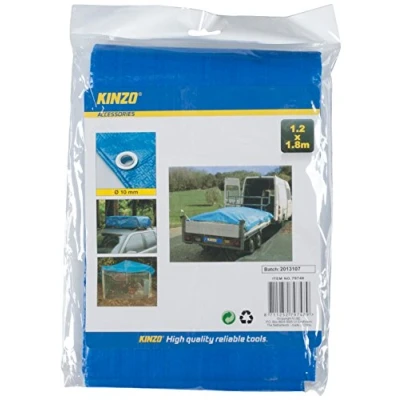 Afbeelding van Afdekzeil Kinzo 1.2 x 1.8 m (Waterdicht, 90 gr/ m², Blauw)