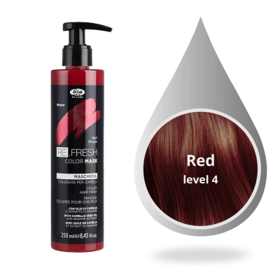 Afbeelding van Lisap Refresh Color Mask Red 250ml Haibu by Kapperskorting.com