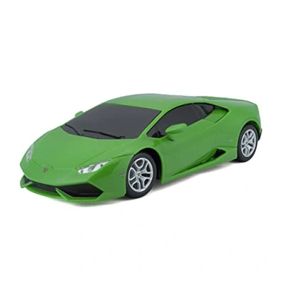 Afbeelding van Maisto Tech R/C Lamborghini Huracan Coupe: Op afstand bestuurde auto schaal 1:24, 2,4 GHz, met pistoolgreep controle, vanaf 5 jaar, 20 cm, groen (581523)