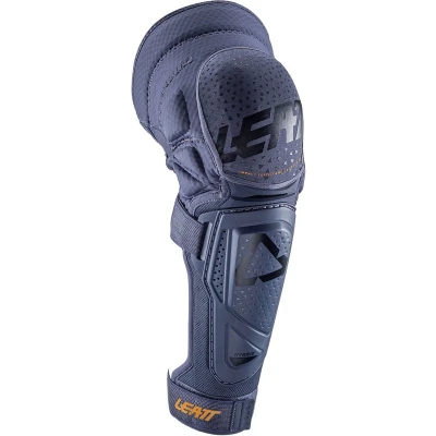 Afbeelding van Leatt 3DF Hybrid EXT Motorcross Knie/Scheenbeschermer, blauw, afmeting 2XL voor man
