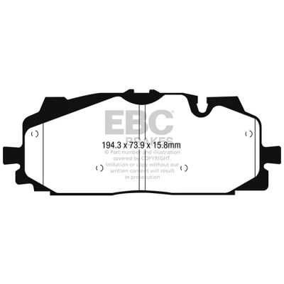 Afbeelding van Remblokkenset, schijfrem EBC BRAKES DP42277R