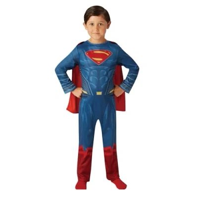Afbeelding van Robijnen DC Officiel Superman Justice League Klassiek Rood Maat Large 7 8 Jaar 117 128cm