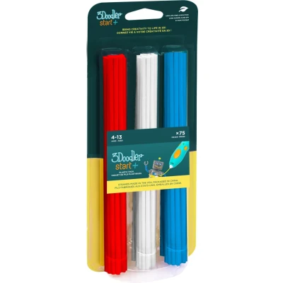 Afbeelding van 3Doodler 3DS ECO MIX1 75 Start Mix 1 Filament PLA kunststof Rood, Wit, Blauw stuk(s)