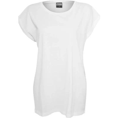 Afbeelding van Urban Classics Extended Shoulder TEE Tshirt basic, Dames, Maat: 5XL, White