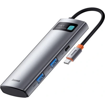 Afbeelding van Baseus 7 in 1 Hub Station USB C Grey
