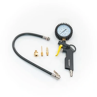 Afbeelding van MICHELIN Bandeninflator met dubbele schaalmeter, luchtpomp drukveld 0 8 bar, comfortabele grip, zwart