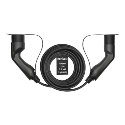Afbeelding van Deltaco e Charge EV 1217 Oplaadkabel Elektrische Auto Type 2/Type 2 32A 7 m