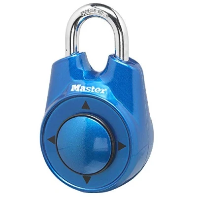 Afbeelding van Master Lock 1500iD Locker Set Your Own Directional Combinatie Hangslot, 1 Pack, Blauw