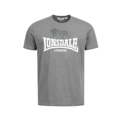 Afbeelding van Lonsdale Tshirt print, Heren, Maat: XL, Marl stone