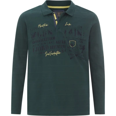 Afbeelding van Jan Vanderstorm Makse Longsleeve, Heren, Maat: XXL, Dunkelgrün