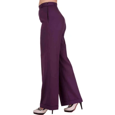 Afbeelding van Dancing Days PARTY ON Wijde broek 2XL Paars
