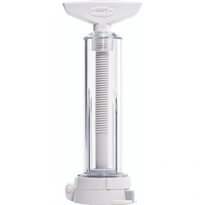 Afbeelding van Chef&#039;n GarlicMachine Knoflookpers, Knoflook Persen en Bewaren In De Koelkast, Kunststof, 17,8 x 7,6 3,8 Centimeter, Wit, 102 474 009