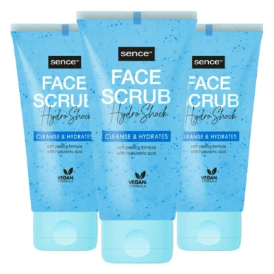 Afbeelding van 3x Sence Gezichtsscrub Alle Huidtypes Hydro Shock 150 ml
